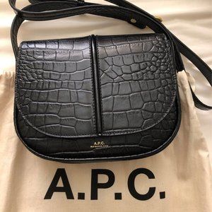 APC Betty bag Croc Embossed Calf Leather